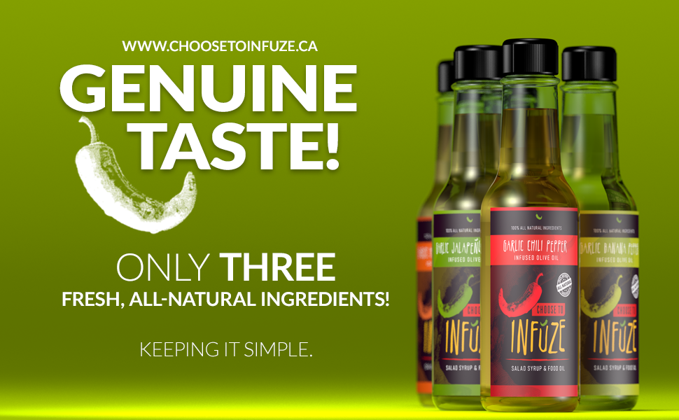 Paquet de 4 huiles d'olive infusées mélangées de 150 ml (5 oz) chacune