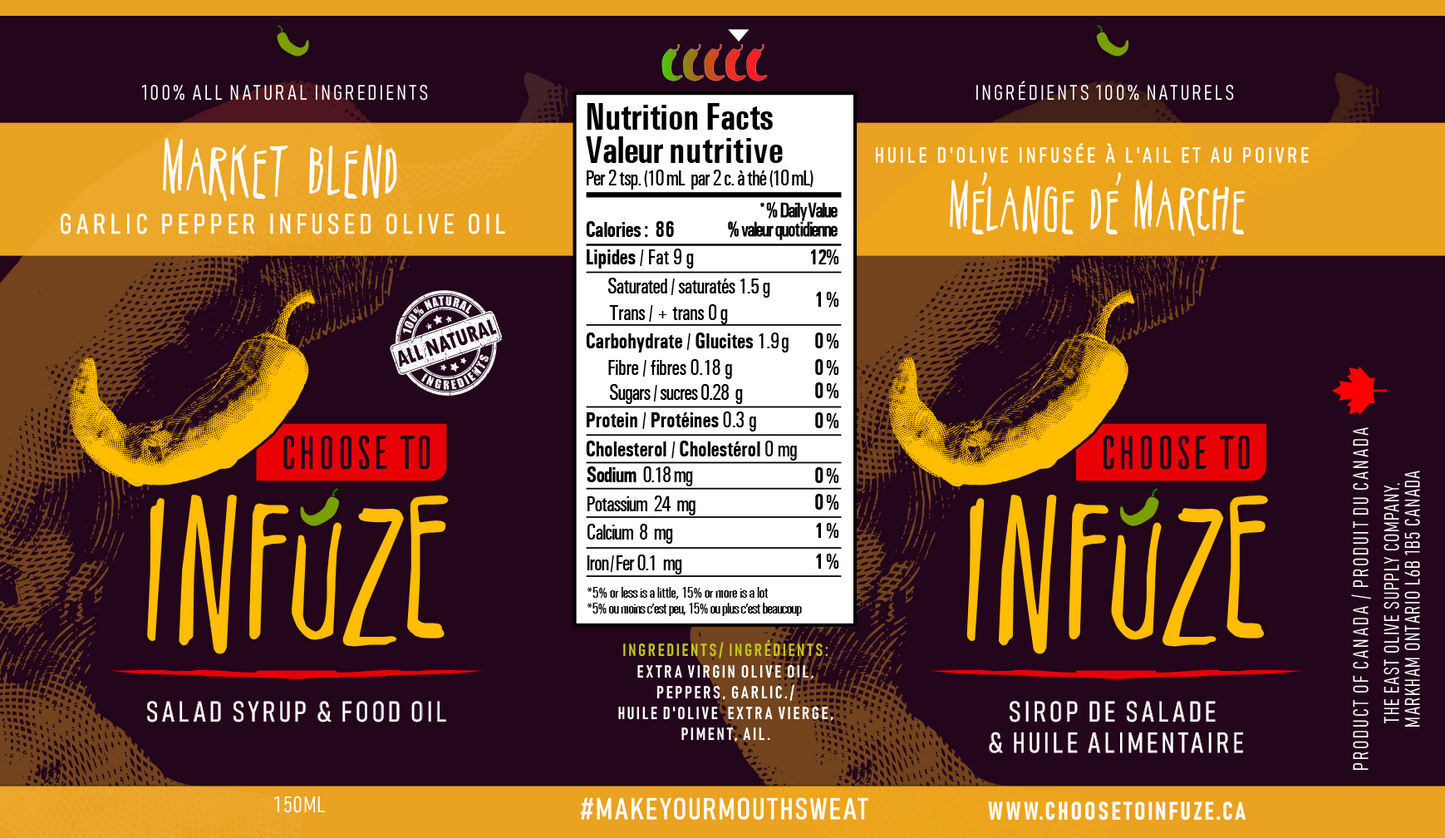 Market Blend 150 ml Infused Olive Oil (5 oz)