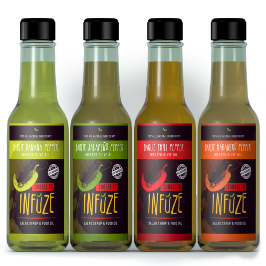 4 Pack Mixed Infused Olive Oils 150 ml (5 oz) each